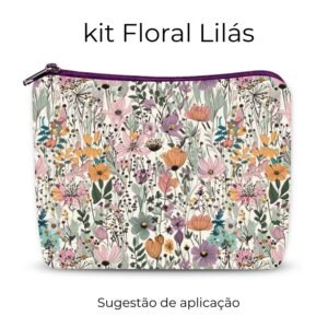 Kit de Estampas Florais Lilás – Arquivo Digital para Sublimação